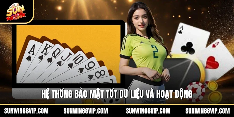 Hệ thống bảo mật tốt dữ liệu và hoạt động 